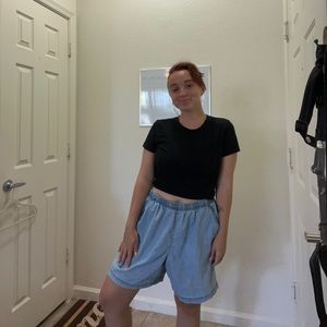 Target black crop top